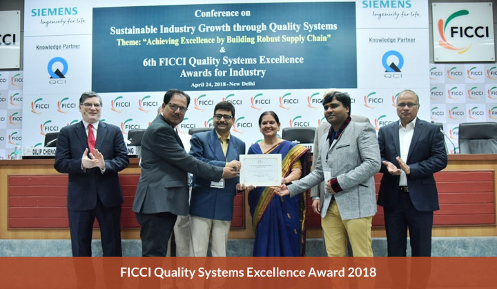 FICCI Quality Systems Excellence Award 2018