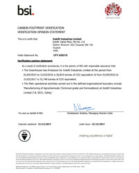 Carbon Foot Print Certificate